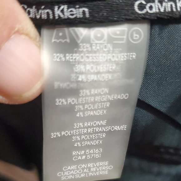 Calvin Klein Dark Green Trousers Highline Ankle Length Tapered Leg - Picture 11 of 11